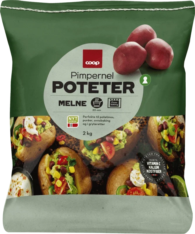Pimpernell Potet 2kg Norsk