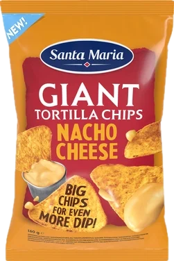 Giant Tortilla Chips Nacho Cheese 160g