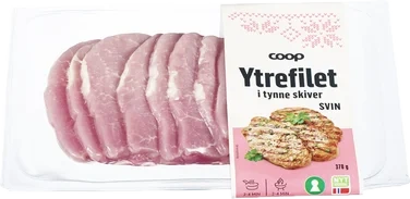 Coop Ytrefilet av Svin i Tynne Skiver 370g