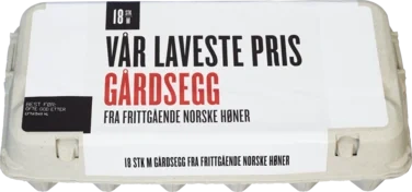 Egg 18stk m Oda Frittg 53-63g