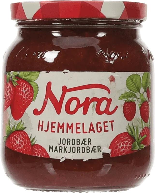 Nora Hjemmelaget Jordbær-&Markjordbærsyltetøy 400g