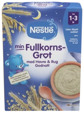 Min Fullkornsgrøt Rugflak God Natt 1-3 Å
