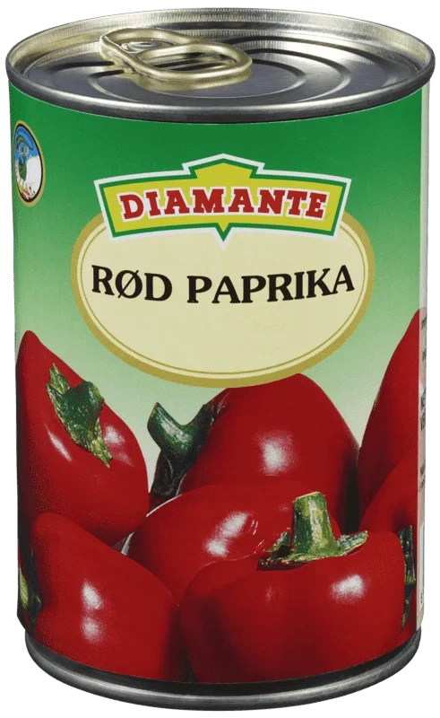 Paprika Rød Skinnfri 390g Diamante