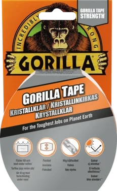 Gorilla Tape Krystallklar 48mm
