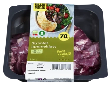 Billig Middag Lam Strimler 250g