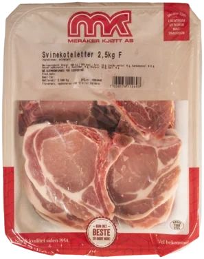 Svinekoteletter 2.5kg Meråker Kjøtt