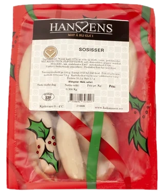 Sosisser Ca.500g Fr Hanssens