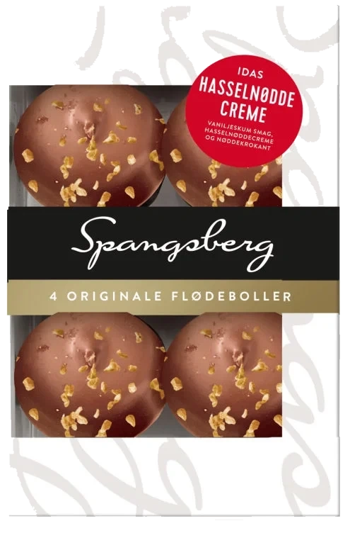 Flødeboller Hasselnødde 124g Spangsberg