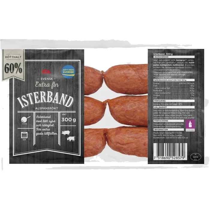 Isterband Extra Fina 60% Kötthalt 300g ICA