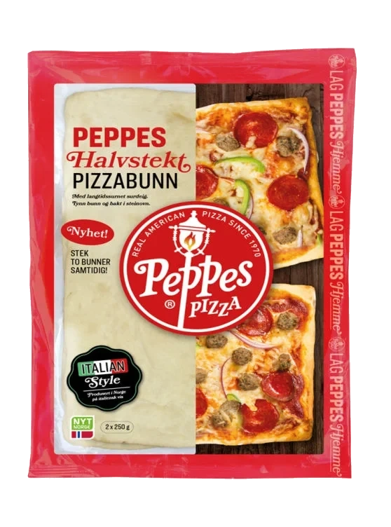 Pizzabunn Halvstekt 2x250g Peppes