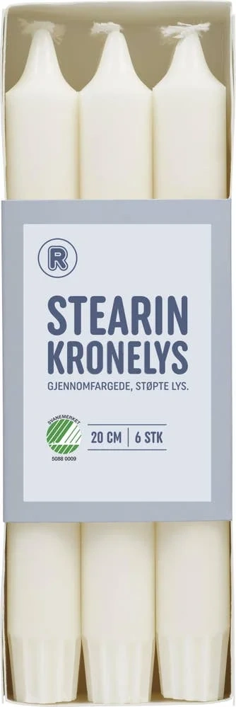 Stearin kronelys