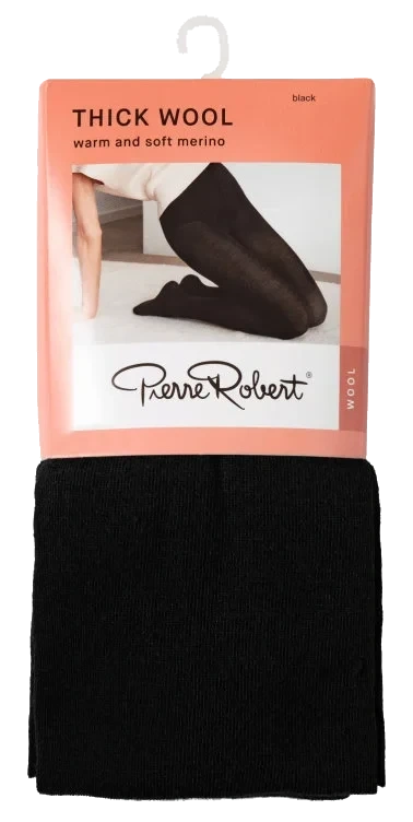 Tights Wool Black 36-40 Pierre-Robert