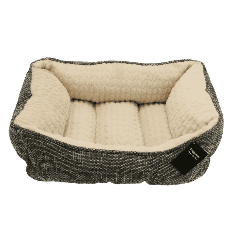 Seng Mysan Rektangulærgrå/offwhite 62x53x24cm m