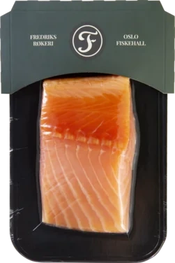 Fredriks Røkeri Røkt Laks,d-trim, 250g