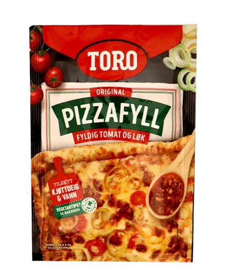 Toro Pizzafyll Tomat & Løk 55g