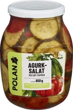 Polan Agurksalat med Søt Paprika 850g
