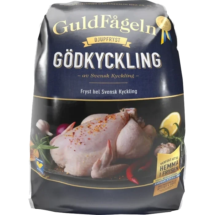 Gödkyckling Fryst ca 1350g Guldfågeln