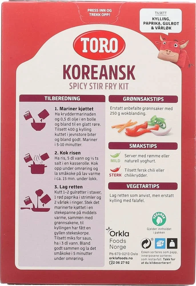 Koreans stir-fry kit