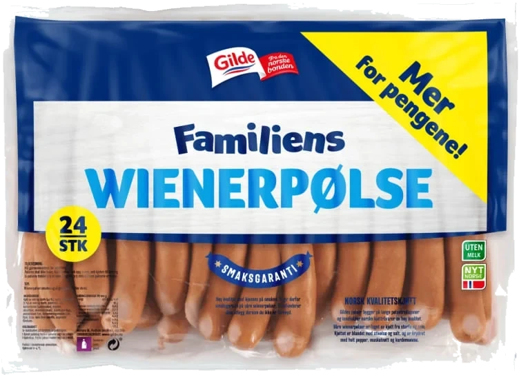 Wienerpølse Familiens Ca1,56kg Gilde