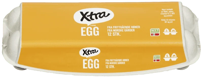 X-tra Egg S/M 12stk
