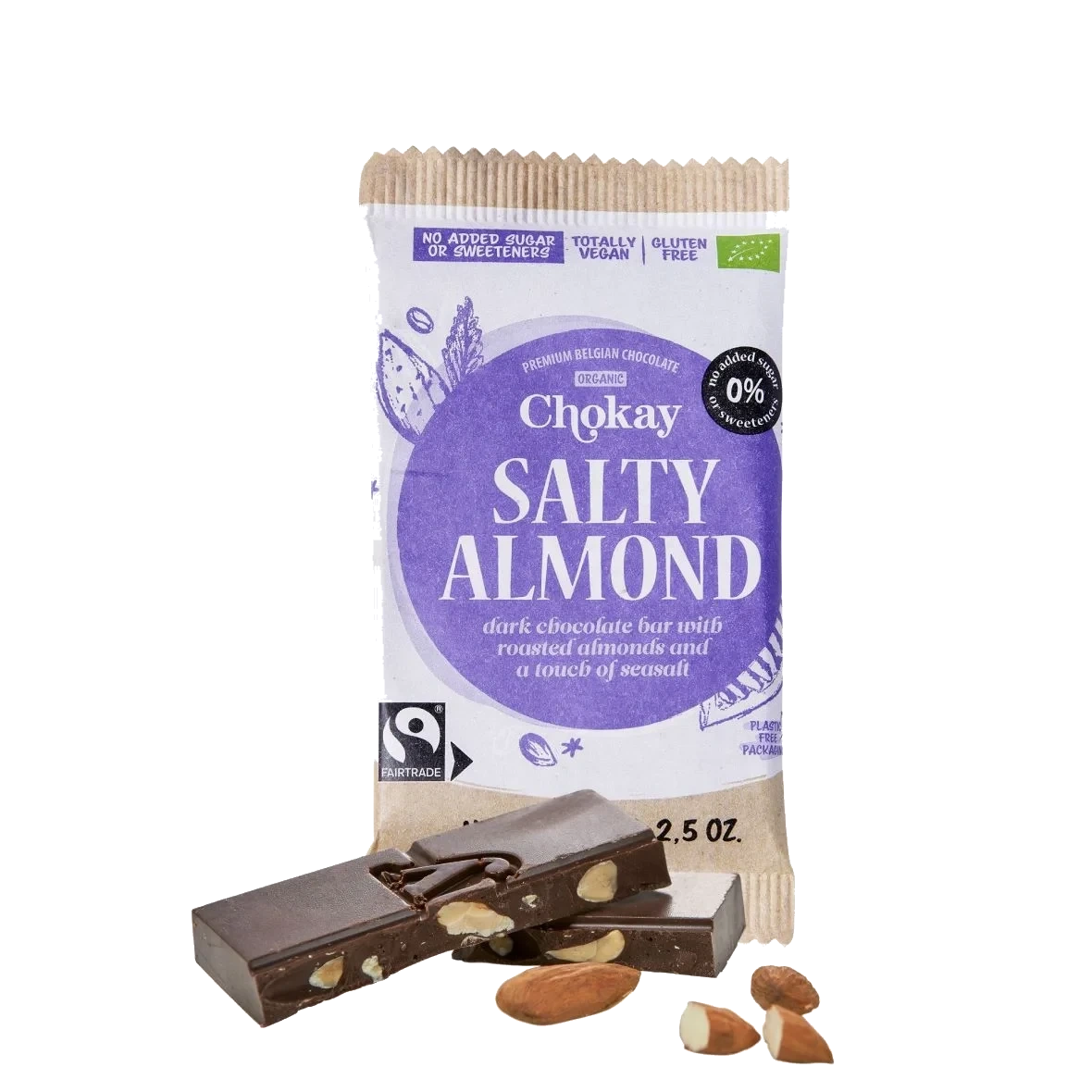 Chokay Mørk Sjokolade med mandler og sjøsalt