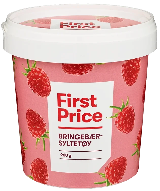 Bringebærsyltetøy 960g First Price