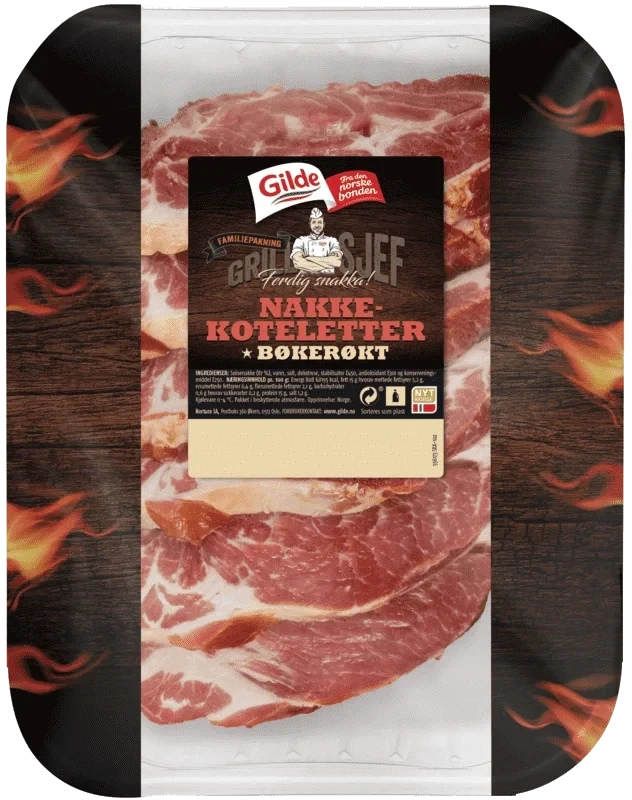Gilde Røkt Nakkekotelett ca 1,6kg