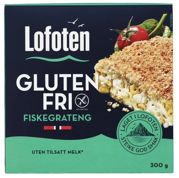 Fiskegrateng glutenfri 300g Frys Lofoten