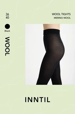 Wool tights, Black, 36-40