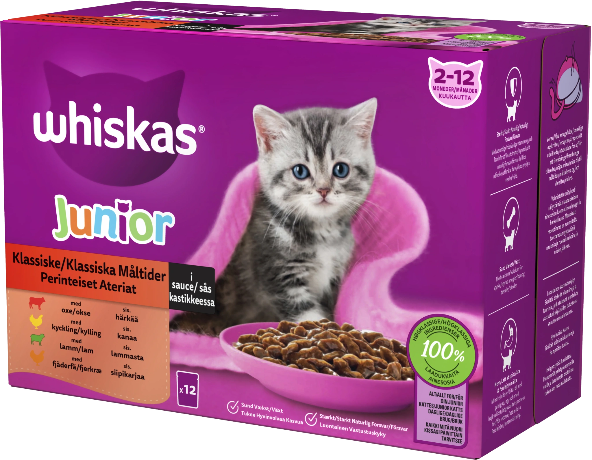 Kattmat Junior Klassiska måltider 12-pack