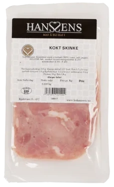 Kokt Skinke 100g Hanssens
