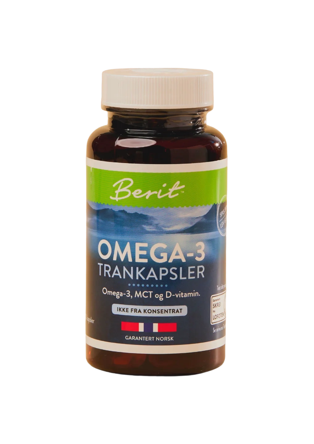 Berit Omega-3 MCT+D trankapsler