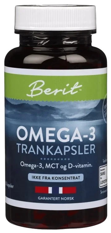 Berit Omega-3 MCT+D trankapsler