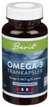Berit Omega-3 MCT+D trankapsler