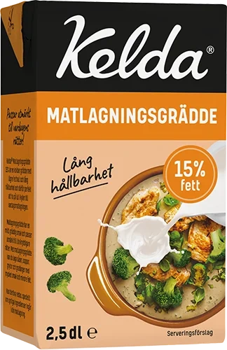 Matlagningsgrädde 15% 2.5 dl