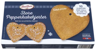 Pepperkakehjerter 410 g store