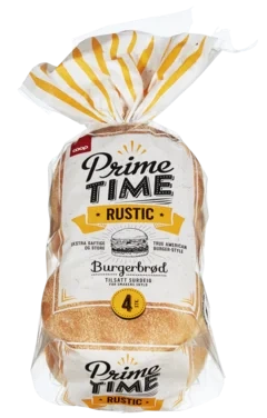 Coop Prime Time Rustic Burgerbrød 320g