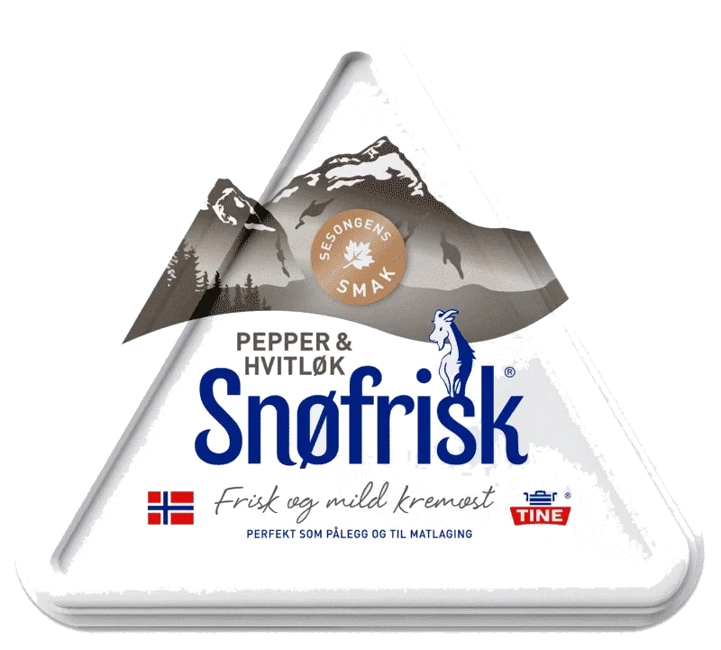 Tine Snøfrisk Pepper & Hvitløk 125g