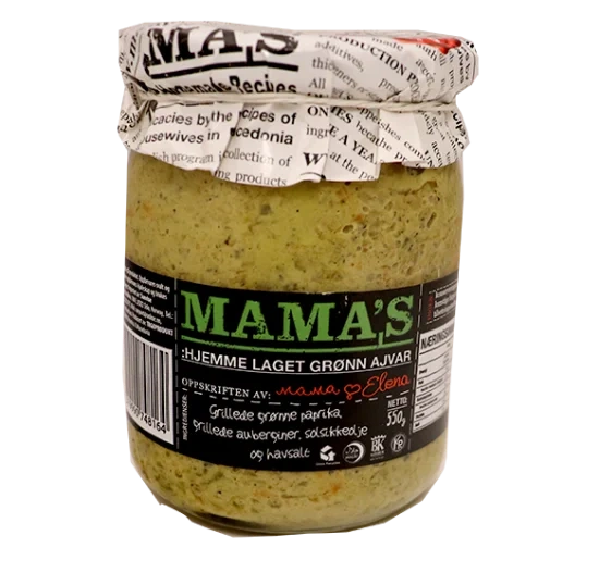 Mamas Grønn Ajvar 550g