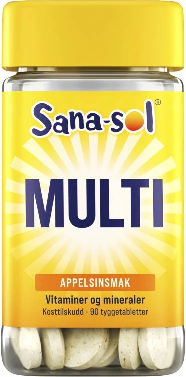 Mulitvitamin Appelsin 90stk Sana-Sol