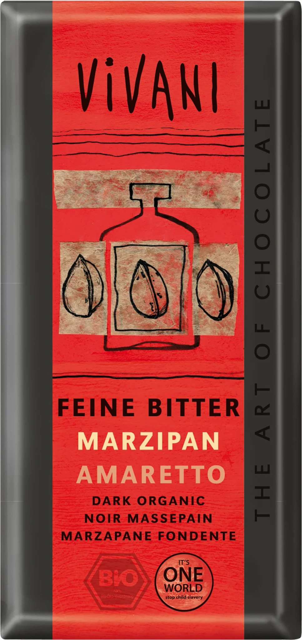 Vivani Mørk Sjokolade Marsipan Amaretto