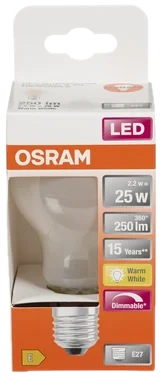 Led cl A 25 Dimbar Matt E27