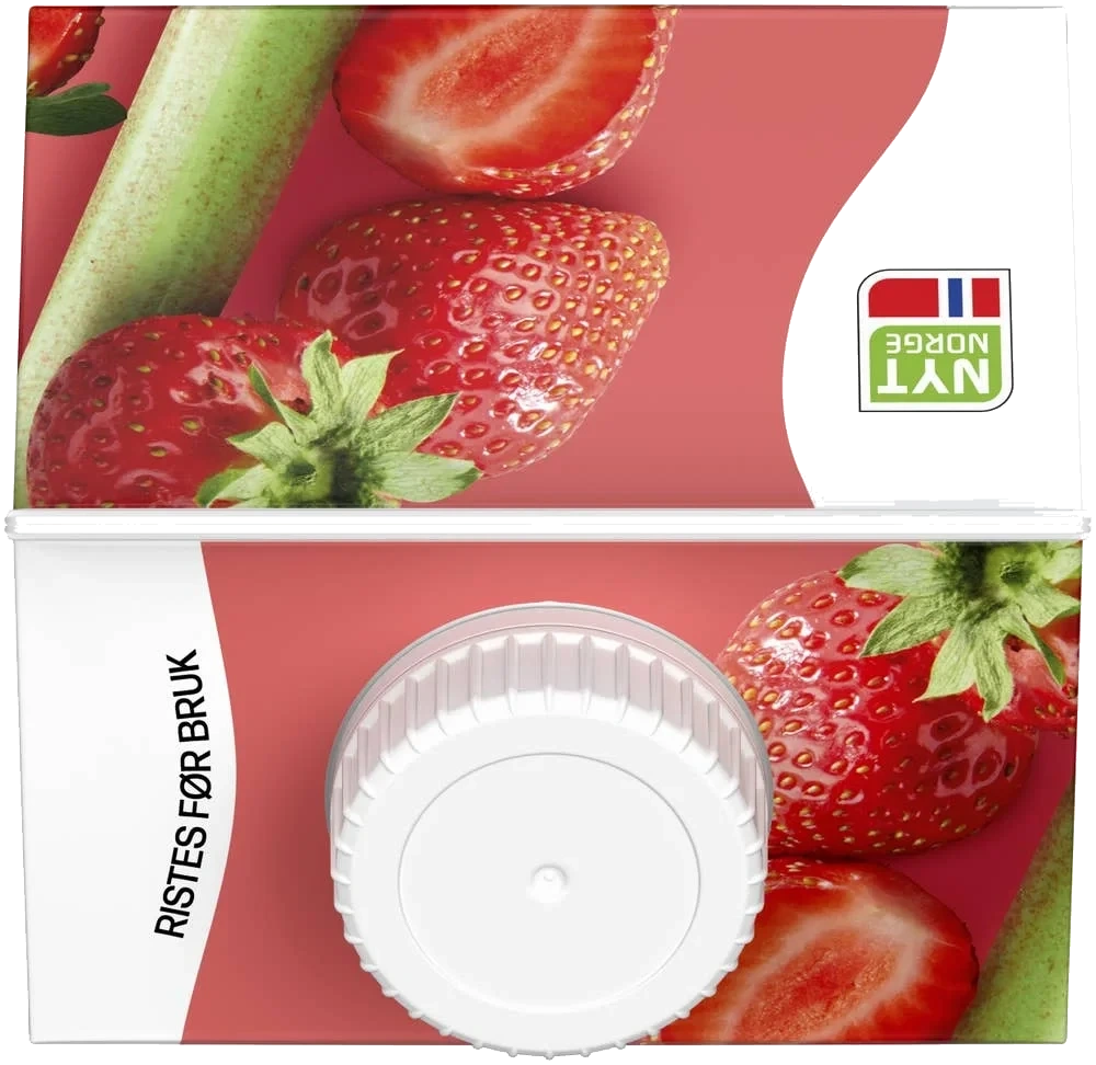 Biola® yoghurtdrikk jordbær & rabarbra