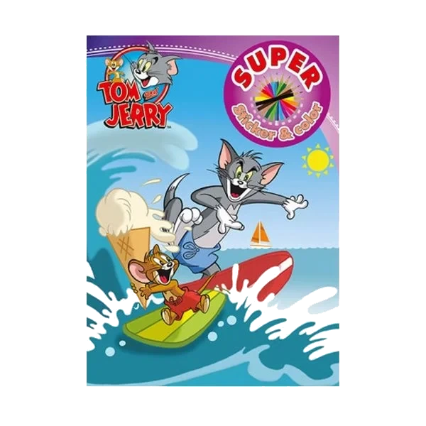 Tom & Jerry - Malehefte med Klistremerker
