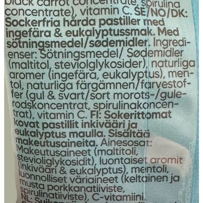 Pastiller Ingefära & Eukalyptus