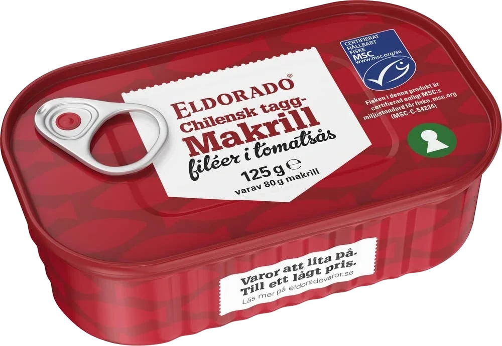 Makrillfiléer i Tomatsås MSC