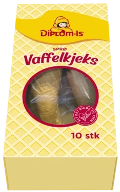 Diplom-is Vaffelkjeks 10stk