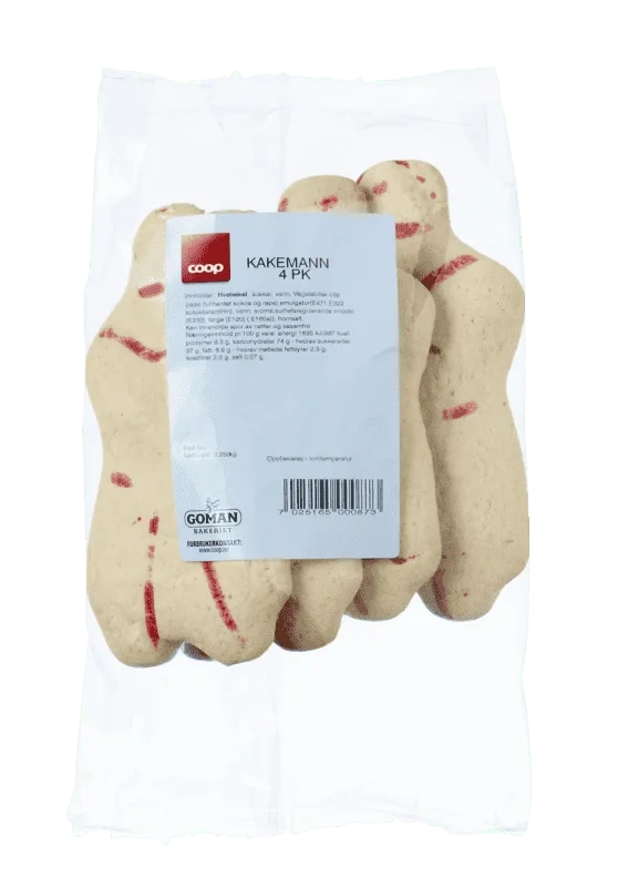 Coop Kakemenn 4pk 250g