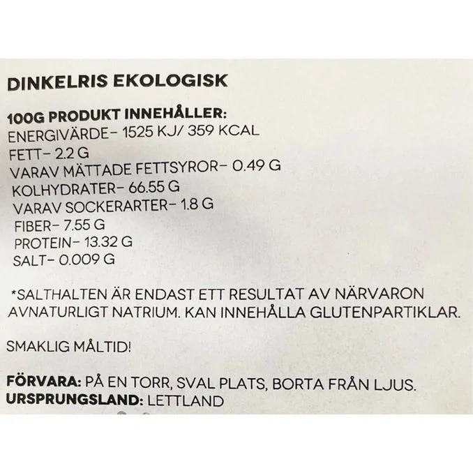 Dinkelris Eko