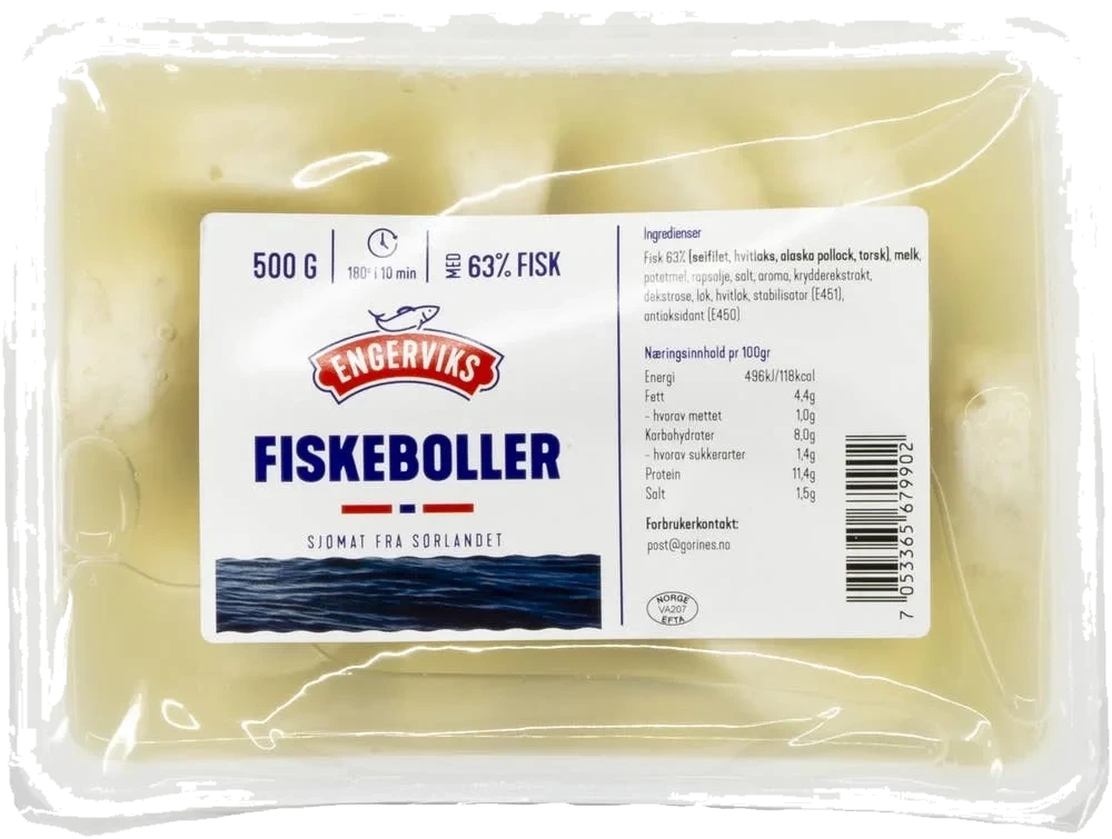 Fiskeboller i lake 60%